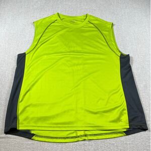 Xersion Men’s 2XL Green Black Performance Sleeveless Athletic Training Shirt